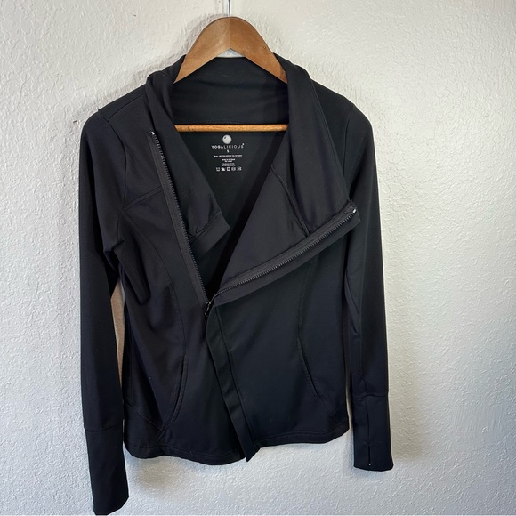Yogalicious | Full Zip Sweater Women’s Black Size‎ Small - Picture 1 of 5